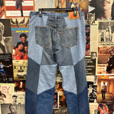 Levi Deconstructed Patchwork Jeans