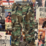 80s U.S. Military Camo Combat Cargo Uniform Trouser Pants